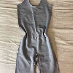 Seamless rib unitard